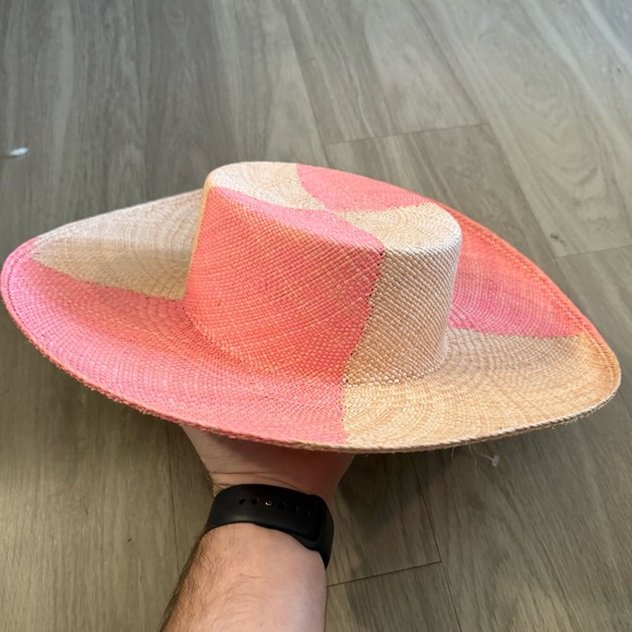 Artesano Accessories - Artesano Toquilla Straw Hat – Pink & Natural – Size M
